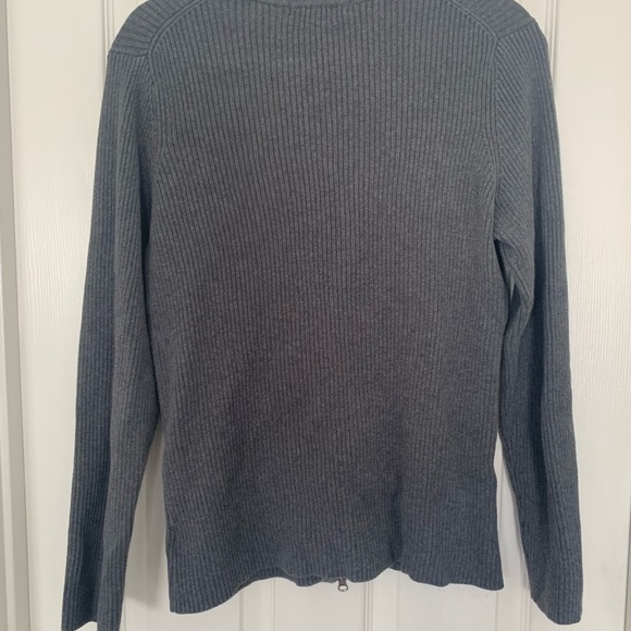 Eddie Bauer zip from sweater Gray size Large - Picture 5 of 5